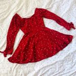 Milkcocoa Korea Red Hearts Dress Size XS Photo 4