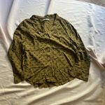 O'Neill  Green Long Sleeve Notched Collar Blouse Photo 1