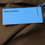 Reformation Justin Linen Pant in Barley Cropped High Rise Slim 10 New Photo 8