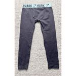 Gymshark Flex Leggings Non-Slip WaistBand Women's Size M Grey with Teal Band Photo 1