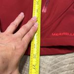 Merrell  Aeroblock Red Microfiber Mid Season Jacket Fleece Lined Hooded Small EUC Photo 6