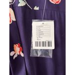 Anthropologie NWT Urban Outfitters Ecote Purple Floral Plunge V-Neck Long Sleeve Romper-10 Photo 8