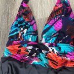 Aqua Green Gathered Waist One Piece Swimsuit Size Photo 3