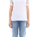 Michael Kors  Lace sleeved T-shirt White Size M Photo 0