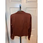 ZARA Button Down Satin Top Photo 3