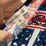 John Paul Richard Versona Maxi Dress XL Blue Red Sleeveless Geometric Photo 1