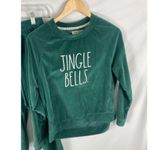 Rae Dunn  Jingle Bells Velour Green Outfit Size Small Photo 1