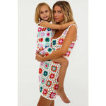 Beach Riot Women's Crochet Mini Dress L White Multicolor Photo 5