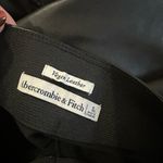 Abercrombie & Fitch  vegan leather split hem pants black size small long Photo 3