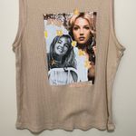 Britney Spears Lucky Ribbed Tank Top Size M Photo 2