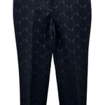 Ann Taylor Signature Satin Lace Navy Black Dress Pants Women Size 6 Photo 0