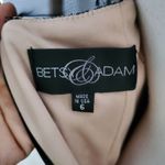 Betsy and Adam Sleeveless Lace Over Netting Cocktail Dress Black Pink 6 Photo 7