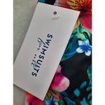 NWT NEW Swimsuits For All Womens Plus Size 22 Floral Print Underwire Tankini Top Blue Photo 3