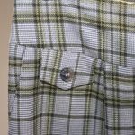 YARGICI Green Plaid Wide Leg Trouser Size 12 NWT Photo 5