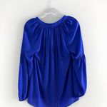 Lilly Pulitzer  womens sz S royal blue‎ Anela button down long sleeve blouse Photo 3