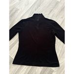 Nordstrom Vintage Velvet Mock Neck Size XL Black Minimalist Intimates Lounge Photo 6