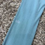 Alo Yoga  Blissful High Waist Blue Teal Ribbed Leggings Photo 7
