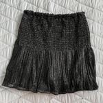 ZARA NEW  BLACK SHINNY SKIRT SMALL Photo 1