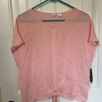 Melrose and Market  Pink Rayon Short Sleeve Blouse‎ Top Size M Photo 9