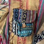 Rice Love Bohemian Patchwork Backpack with Colorful Stripes and Decorative Trims Black Photo 4