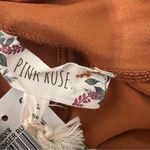 Pink Rose  Pull On Orange Mustard Yellow Soft Flare Casual Pants Size Large NWT Photo 3