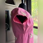 Vintage handmade 50/60s pink beaded cap sleeve formal maxi dress, size small Photo 4