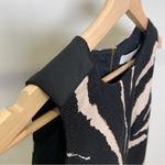 Loft Ann Taylor  Black Tan Animal Print Shift Dress Petite Size 00 Photo 6