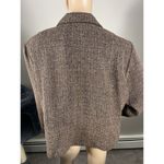 Positive Attitude Women's Brown Tweed Marled Jacket Size 18 B Photo 7