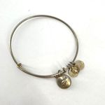 ALEX AND ANI Alex and Ani emerald green birthday May Bangle Bracelet silvertone Photo 1