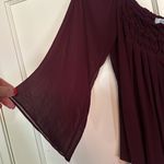 Bailey 44 large flowy boat neck top dressy fun sheer sleeves lined bodice Photo 7