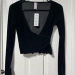 Urban Outfitters NWT  out from under  velvet wrap v neck long sleeve top size XS Photo 0