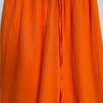 Faithfull the Brand Rupina Flare Leg Crinkle Pants Tangerine Size 4 NWT Photo 3
