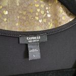 EXPRESS Black Cutout Body Contour High Neck Bodysuit Large Photo 3