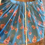 Free People  Floral mesh Blue Flowy boho Skirt Size XL Photo 6