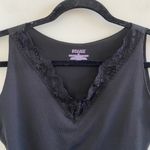 Spanx Black Lace Trim V-Neck Shapewear Tank Top Size Medium Photo 3