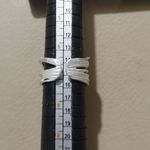 Artisan Sterling Silver 925 Ring Matte Wrap Twist Cuff Band Open Back Adjustable Photo 4