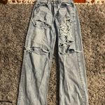 American Eagle  highest rise baggy distressed jeans size 6 Photo 0