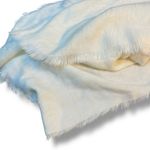 FatFace UK Blanket Scarf Wrap Shawl Natural Ivory Fringe Cozy Oversized 82" Gift Photo 5