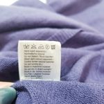 Poetry  Linen Cotton Purple Knit Midi Dress with Button Detail Collared Photo 11