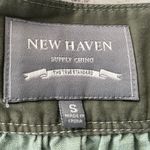 New Haven Supply Chino Sage Green Linen Blend Lagenlook Cropped Cardigan, size S Photo 1