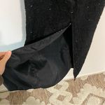 Laurence Kazar  Vintage Black Silk Fully Beaded Maxi Dress size Small Photo 9