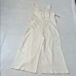 Antonio Melani NWT Ivory Jumpsuit V-Neck Wide Leg Cropped Pants Size 12 Photo 3