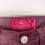 Lucky Brand Charlie Super Skinny Maroon Leather Pants Photo 3