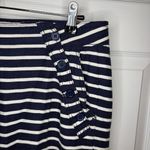 J.Crew  Factory Cotton Linen Sailor Nautical Stripe Pants Navy Blue White 6 Photo 3