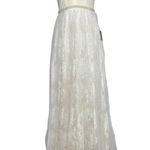 Lulus  Sweet Love Floral Lace Beaded Maxi Dress, Ivory, Small Photo 5