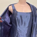 Alex Evenings Blue purple Blazer w/ Notched Lapel & Fitted dress woman size 12 Photo 3