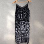 Marc Jacobs Fall 2006 Leopard Silver Gray Runway Dress Velvet Beaded Lace Sz 8 Photo 4