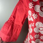 Almatrichi Madrid Spain Embroidered Flowers Balloon Sleeve Blouse/Jacket Sz 40/8 Orange Photo 1