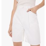 Mother Womens Snacks! The Pleated Sticky Rice Fun Dip Short, White Size 27 NWT Photo 3