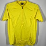 Rei Women's Short Sleeve Back Pockets Half Zip Cycling Shirt Yellow Size Large Photo 0